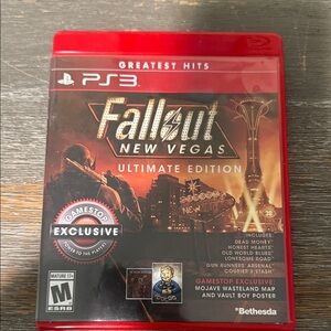 Sony PS3 Fallout New Vegas Ultimate Edition - Red Case